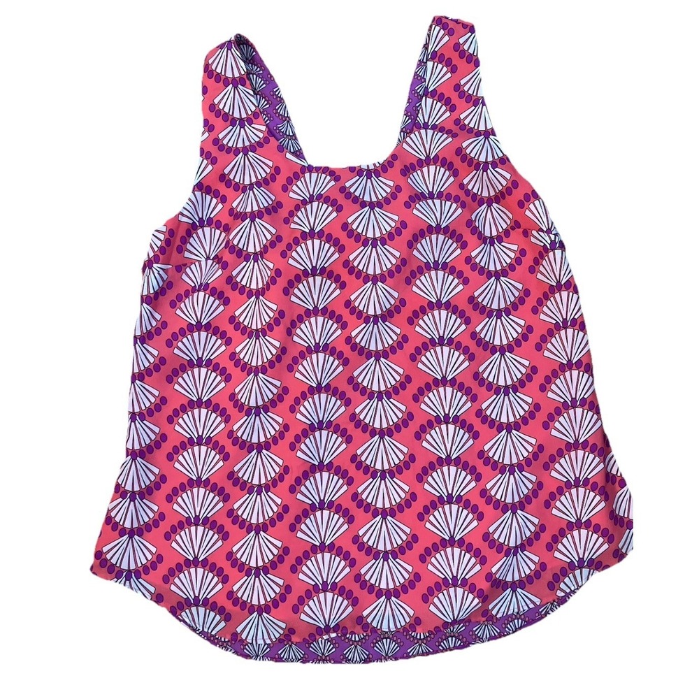 Cottagecore KAARI Blue Tank‎ Shirt Sz M Open back Coastal Fairycore